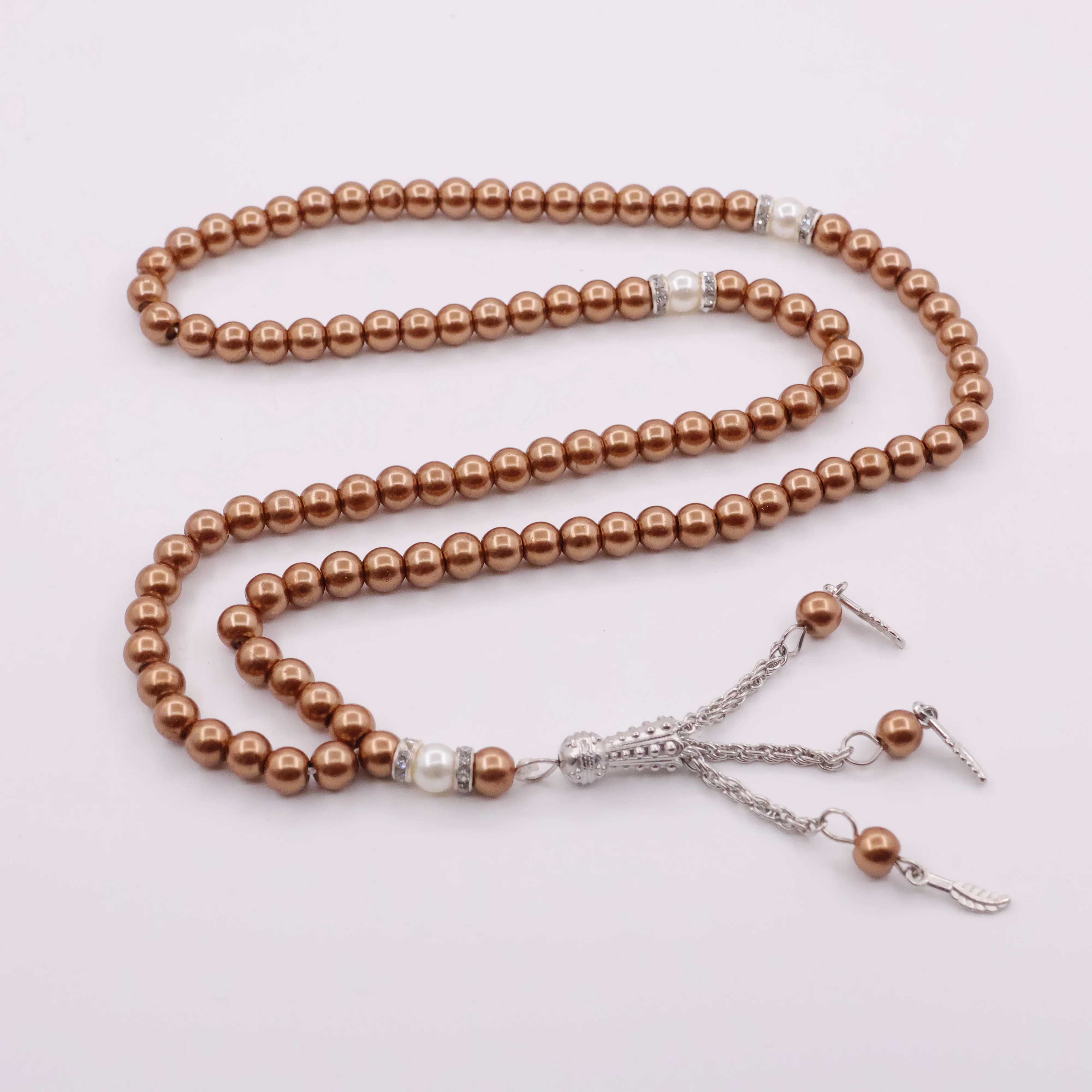 Wholesale Muslim Rosary 8mm 99 Pieces Islamic Crystal Rosary Necklace  Beauty Pearls Muslim Prayer