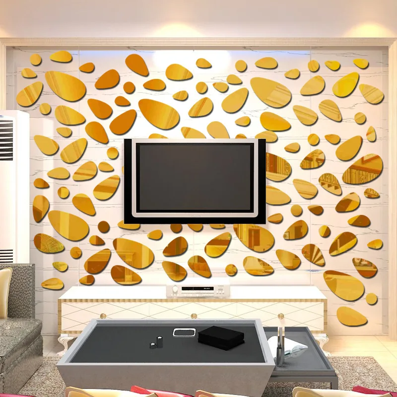 Cobblestone 3d Wall Sticker For Living Room Tv Sofa Background Decoration -  Buy Great Wall Sticker,Kids Room Decoration 3d Stickers,Removable Wall  Stickers Product on 