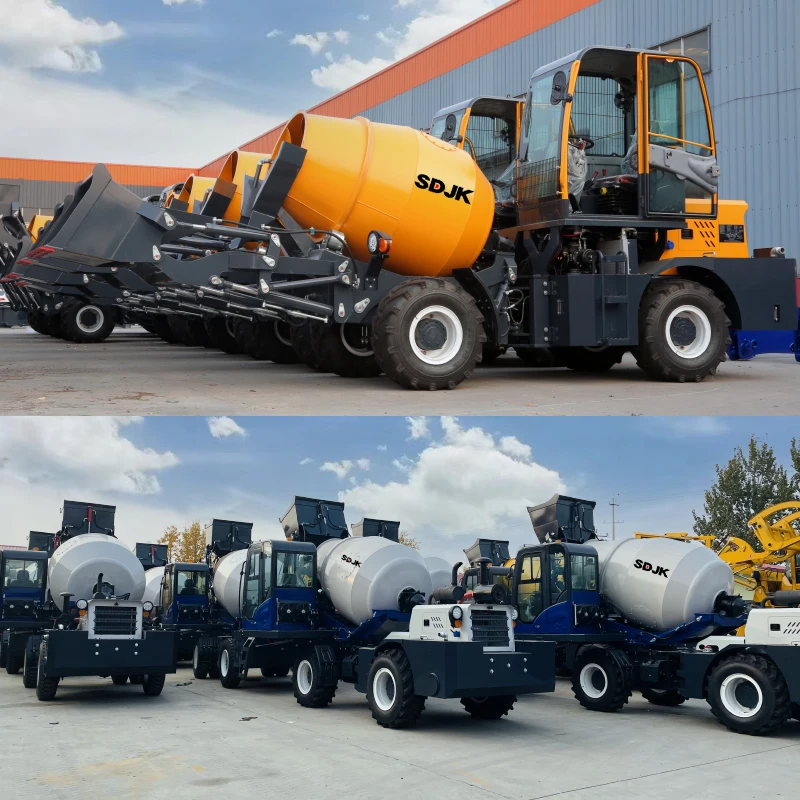 New Condition Self-Loading Concrete Mixer Automatic Feeding Tank Agitator Mixer Dumper Concrete Mixer Truck