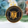 Monedas de desafío personalizadas chapadas en oro antiguo