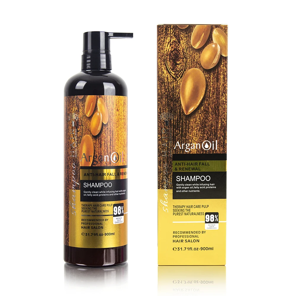 Natural Hair Hotel Ginger Argan Oil Treatment Hair Care Products Anti Dandruff Care Growth Shampoo and Conditioner