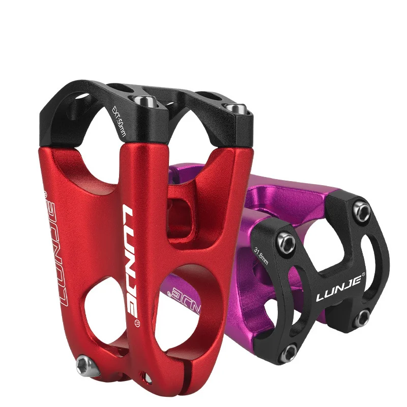 LUNJE Lightweight Hollow Design CNC Einteiliger Schmiede prozess Fahrrads  chaft Aluminium 31,8mm Federung Fahrrad lenker Vorbau