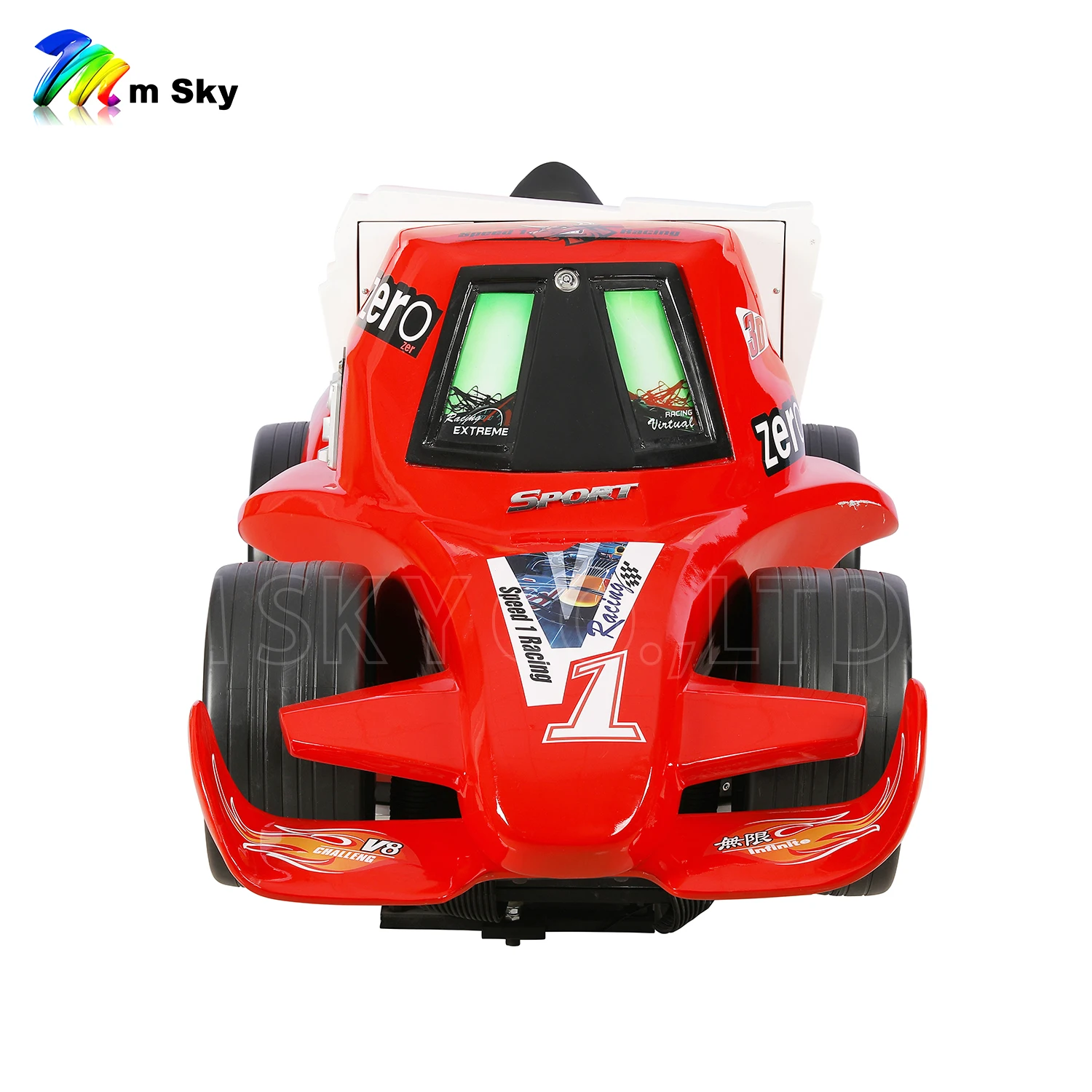 VR-100 F1 레이싱카 인터랙티브 코인 오퍼레이티드 키즈 오락 아케이드 머신 실내 놀이터 유리섬유 어린이 놀이기구