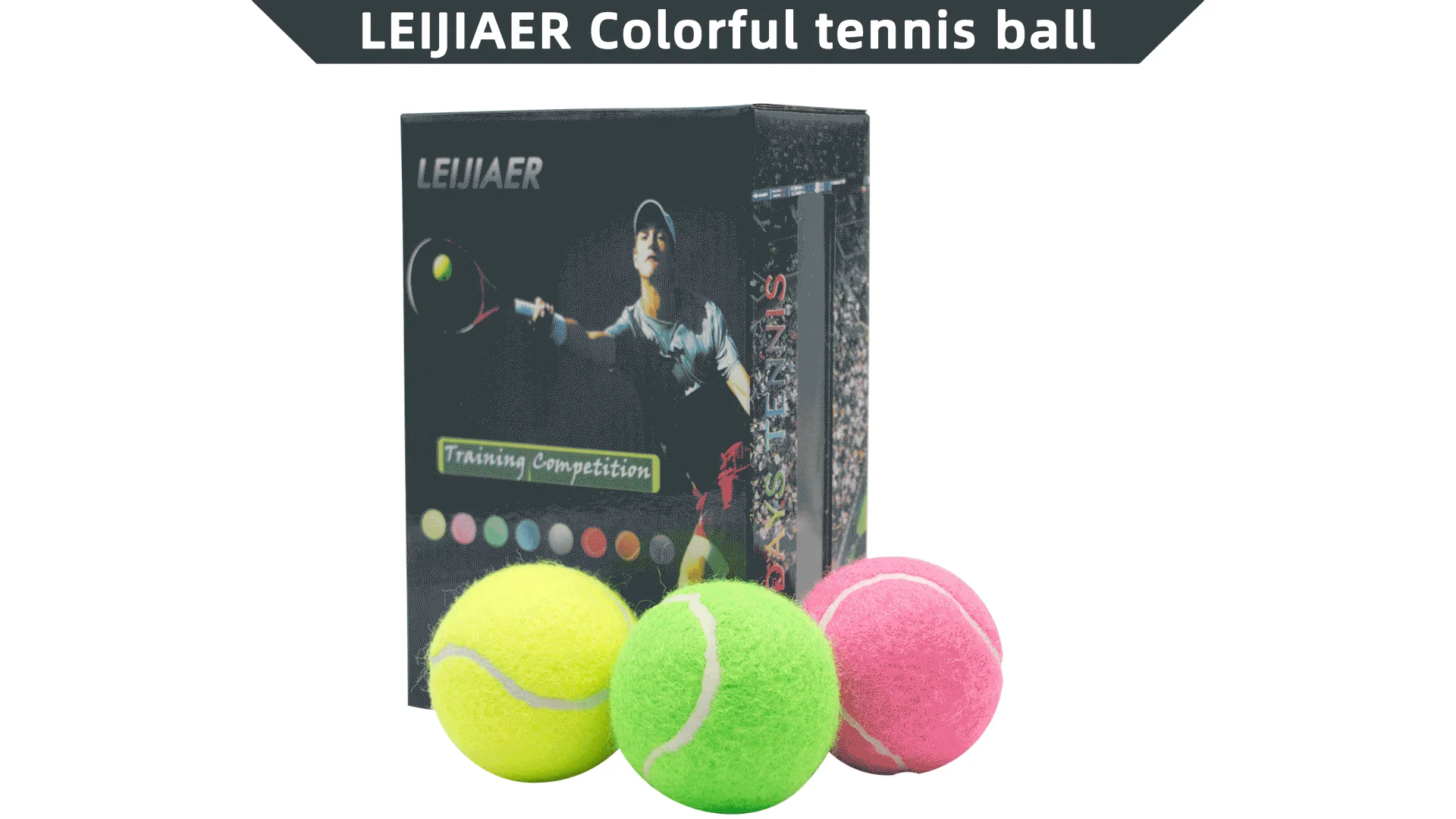 Good Rebound 130cm Pressure Tennis Balls Ep And Durable Material Pink/black/blue Tennis For