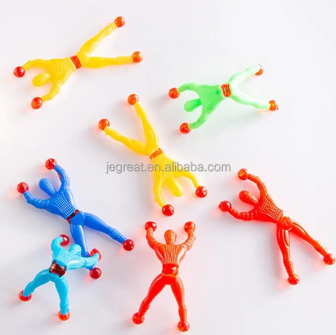 Pack De 30 Figuras Trepamuros Adhesivas – Juguetes Reutilizables De Colores – Se Pegan A Ventanas, Puertas Y Muebles – Regalo Para Niños +12 Años