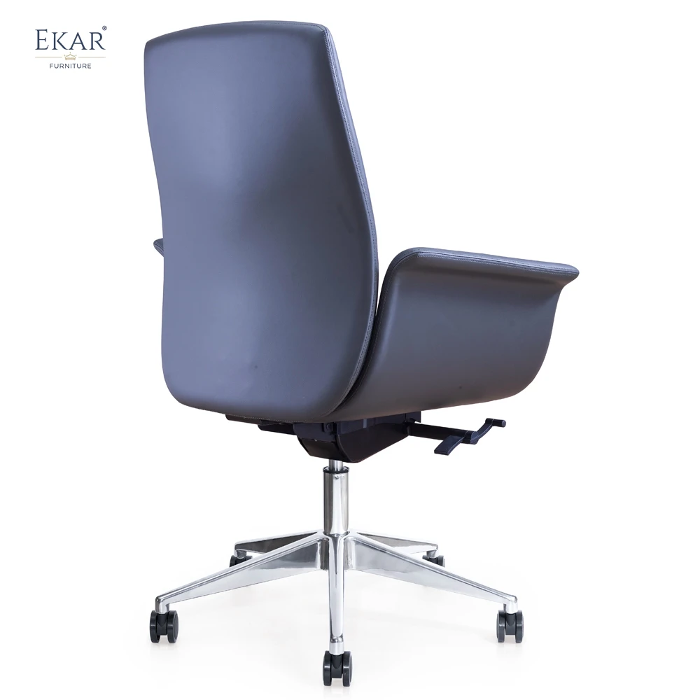 Italian Imported Top-Grain Leather Executive Office Chair - Premium Ergonomic Design supplier