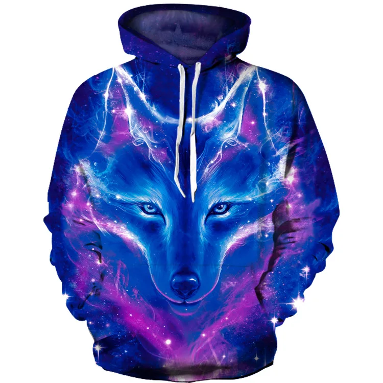 Wolf Couple Hoodies - Cool Company Hoodies with 3D Print