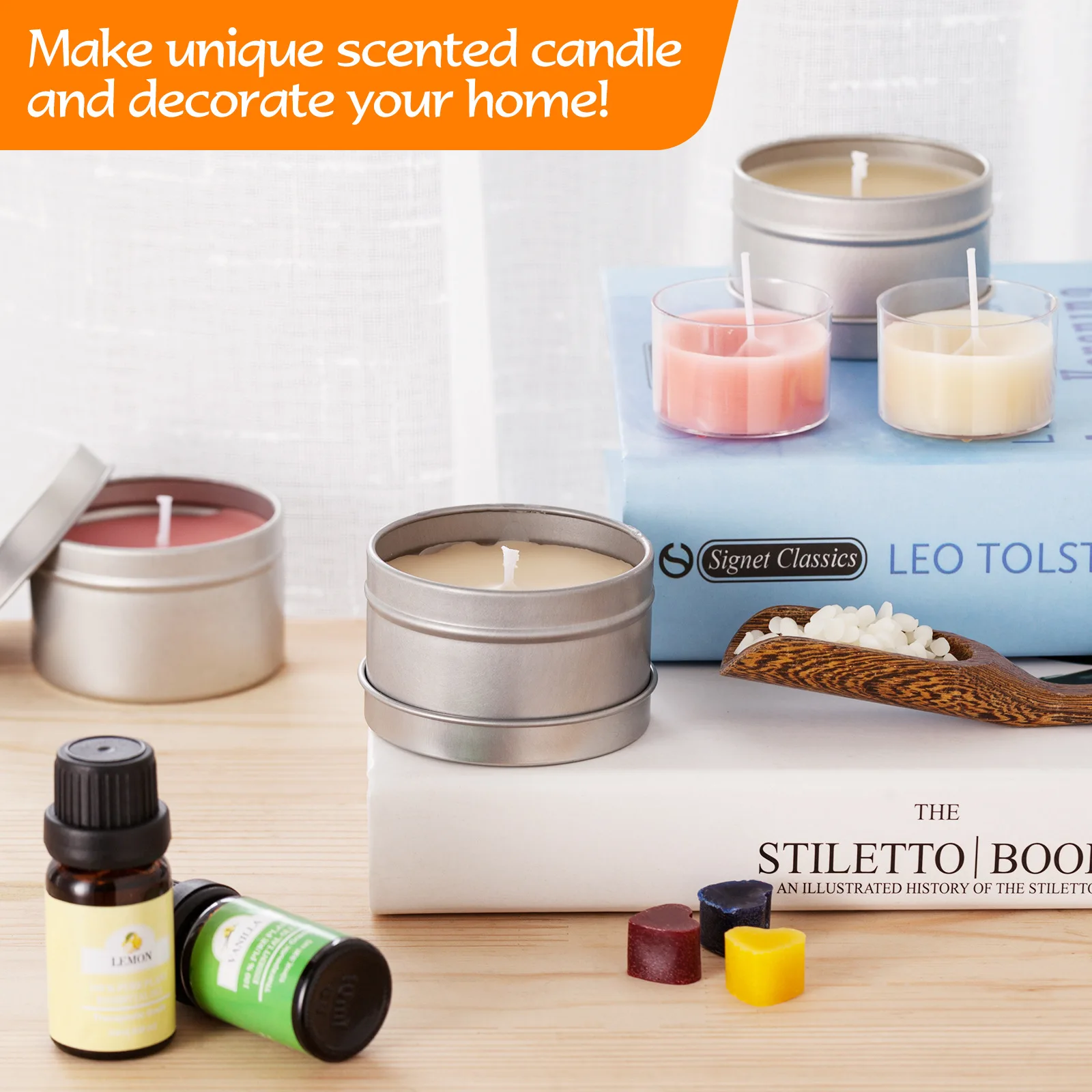 Soy Candle Wax Kit Candle Making Kit With Gift Boxes Diy Candle Making Kit Supplies