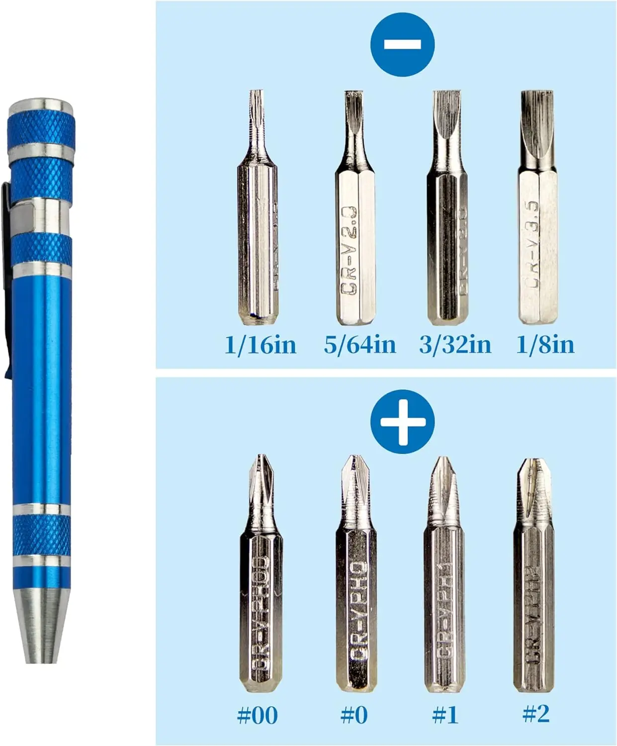8 In 1 Mini Screwdriver Set Small Screwdrivers Pen Repair Tools Edc Compact Precision