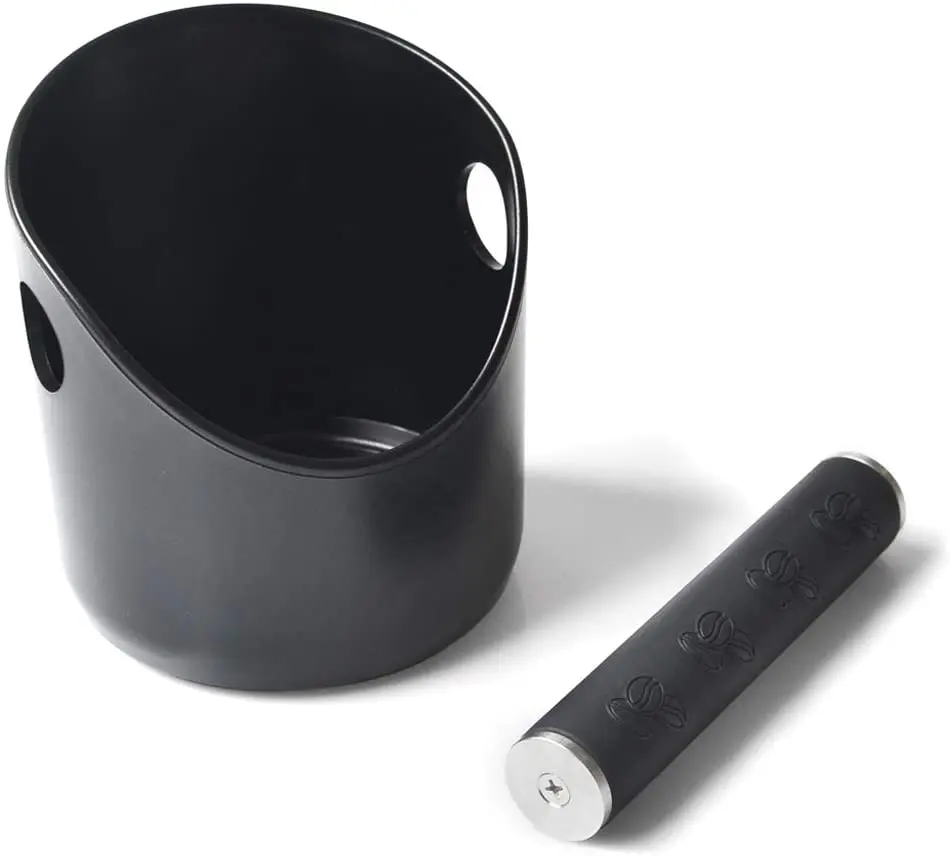 Durable Coffee Trash Can Multi-purpose Espresso Knock Box with Detachable Rubber Bar