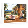Maison fleurie en bord de mer