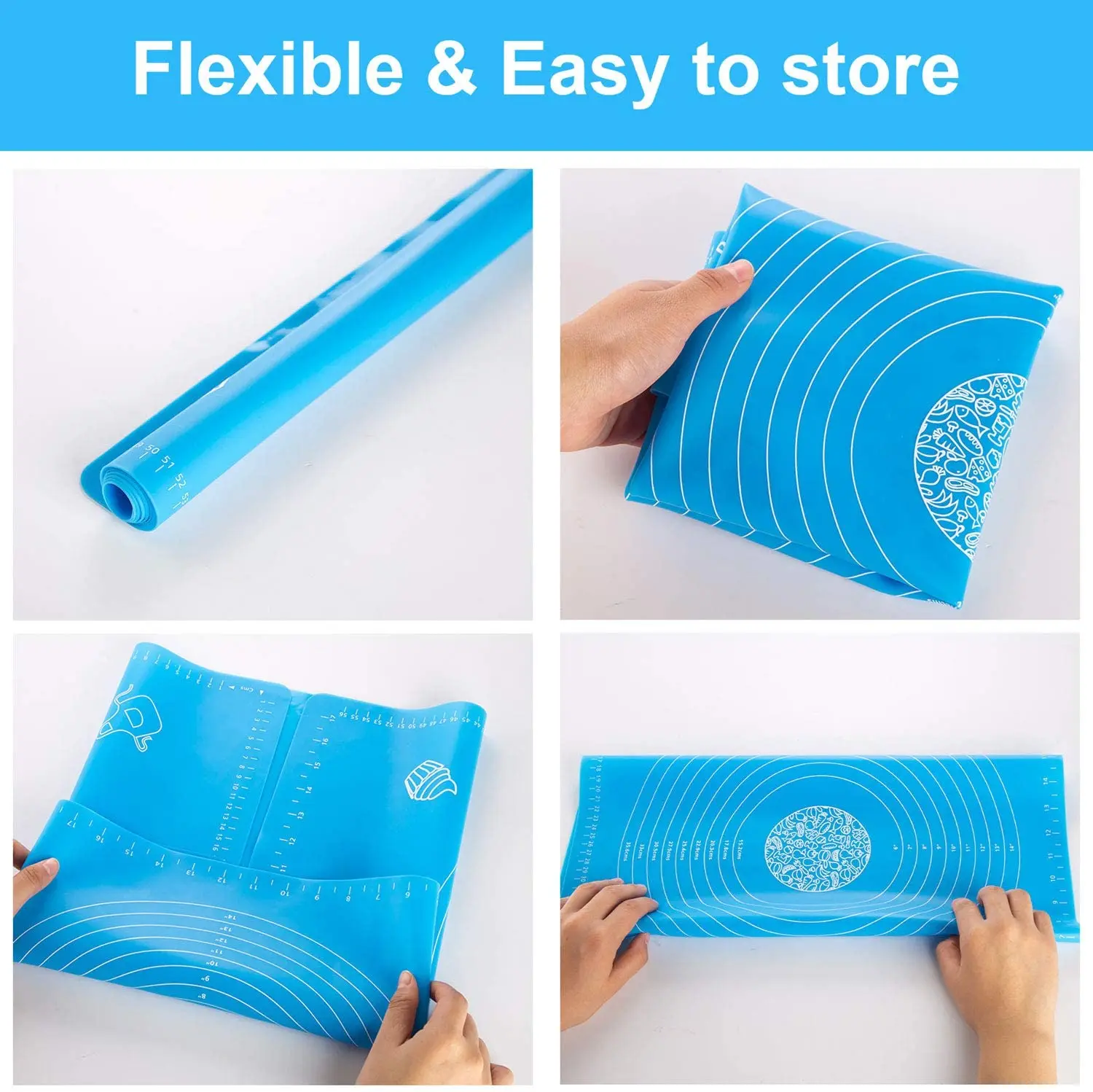 product kitchen accessories silicone baking mats sheet pizza dough non stick maker holder pastry cooking tools kitchen utensils gadgets-6