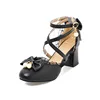 Black 6cm heel height
