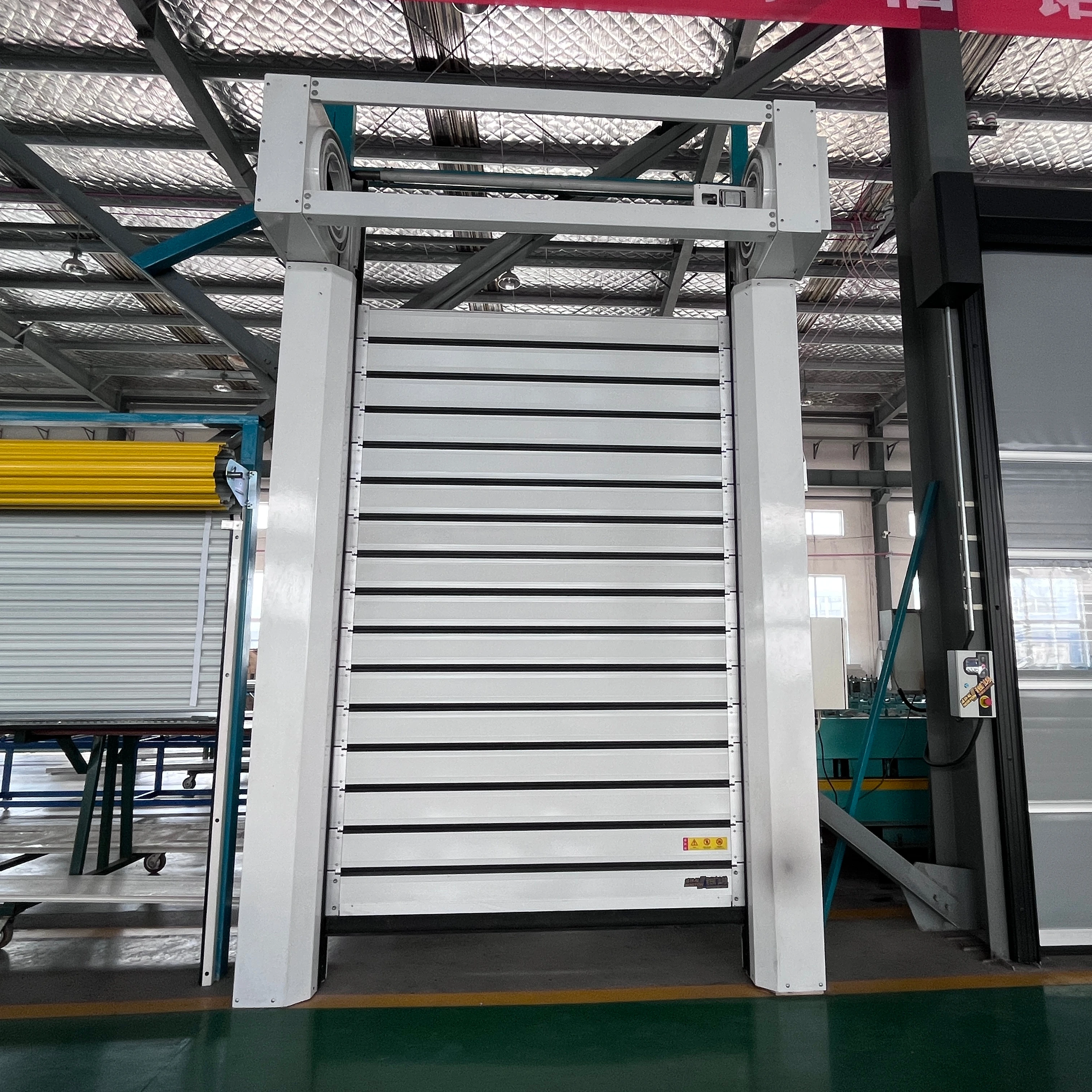 Electric Aluminum Spiral Roll Up High Speed Door Fast Roller Shutter Automatic