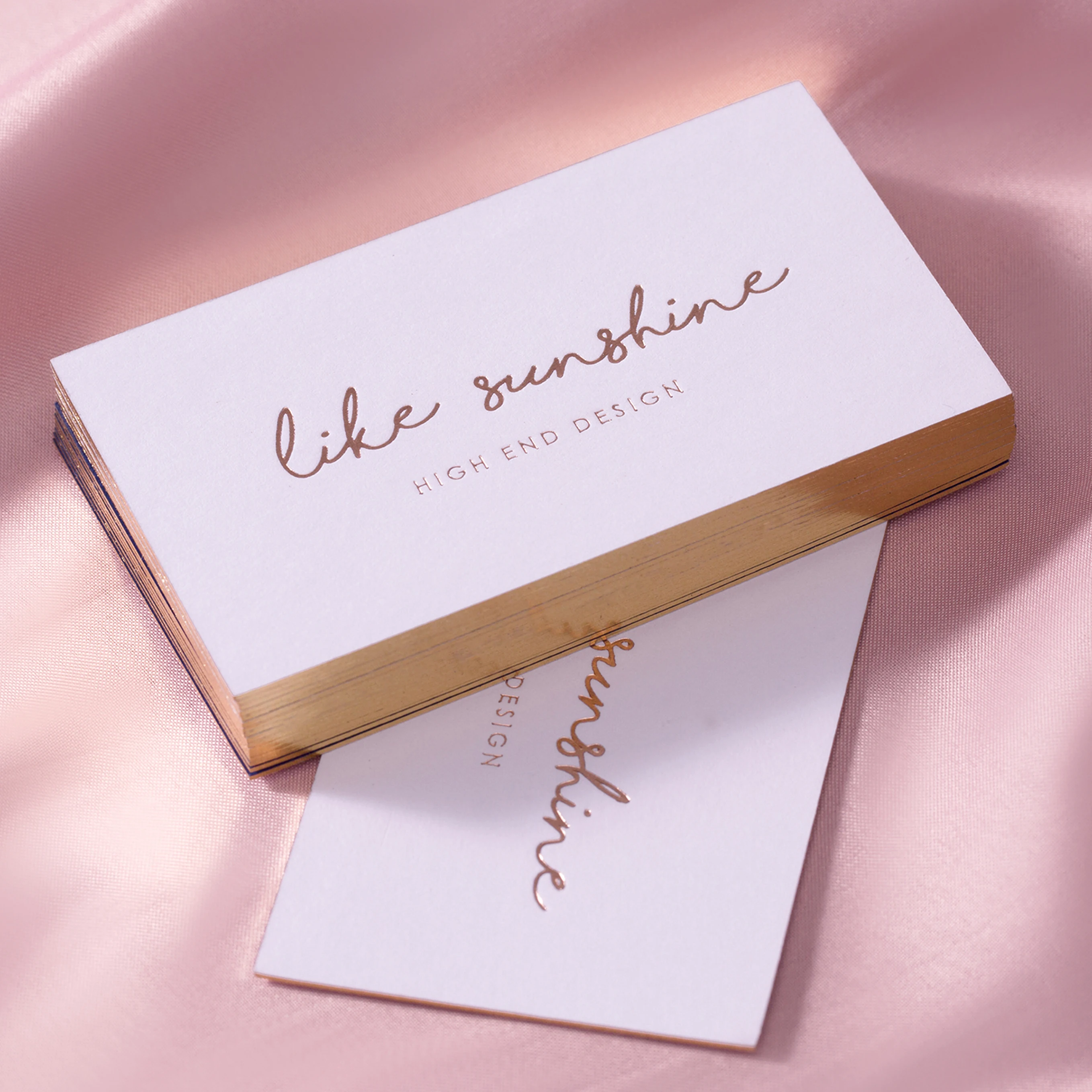 Custom Business Cards Printing Service Paper Name Gold Foil