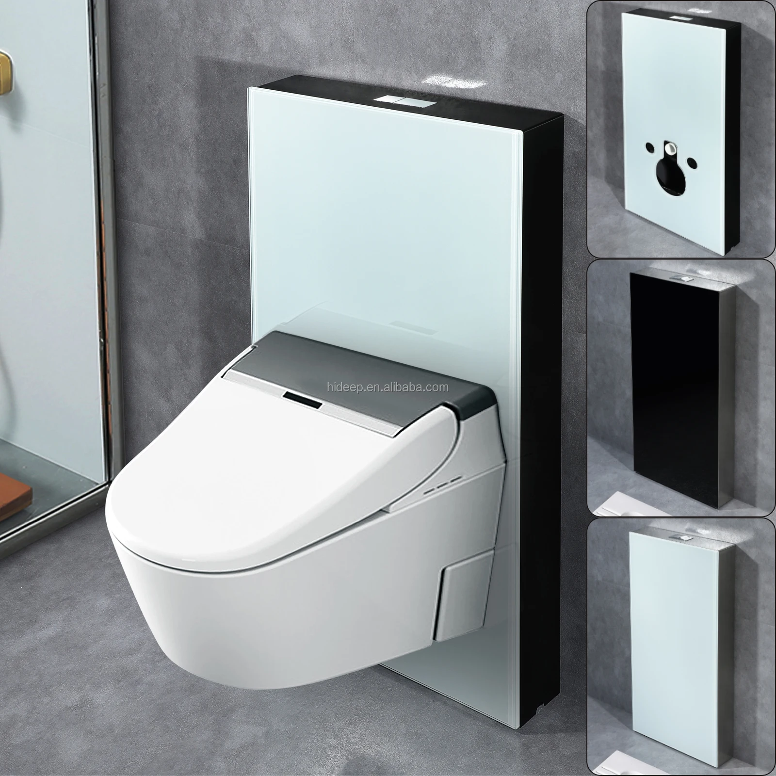 Hideep Wall Mounted Top Push Button Toilet Cistern Tank For Wall Hung Toilet  - Buy Toilet Cistern,Toilet,Toilet Cistern Tank Product On Alibaba.Com