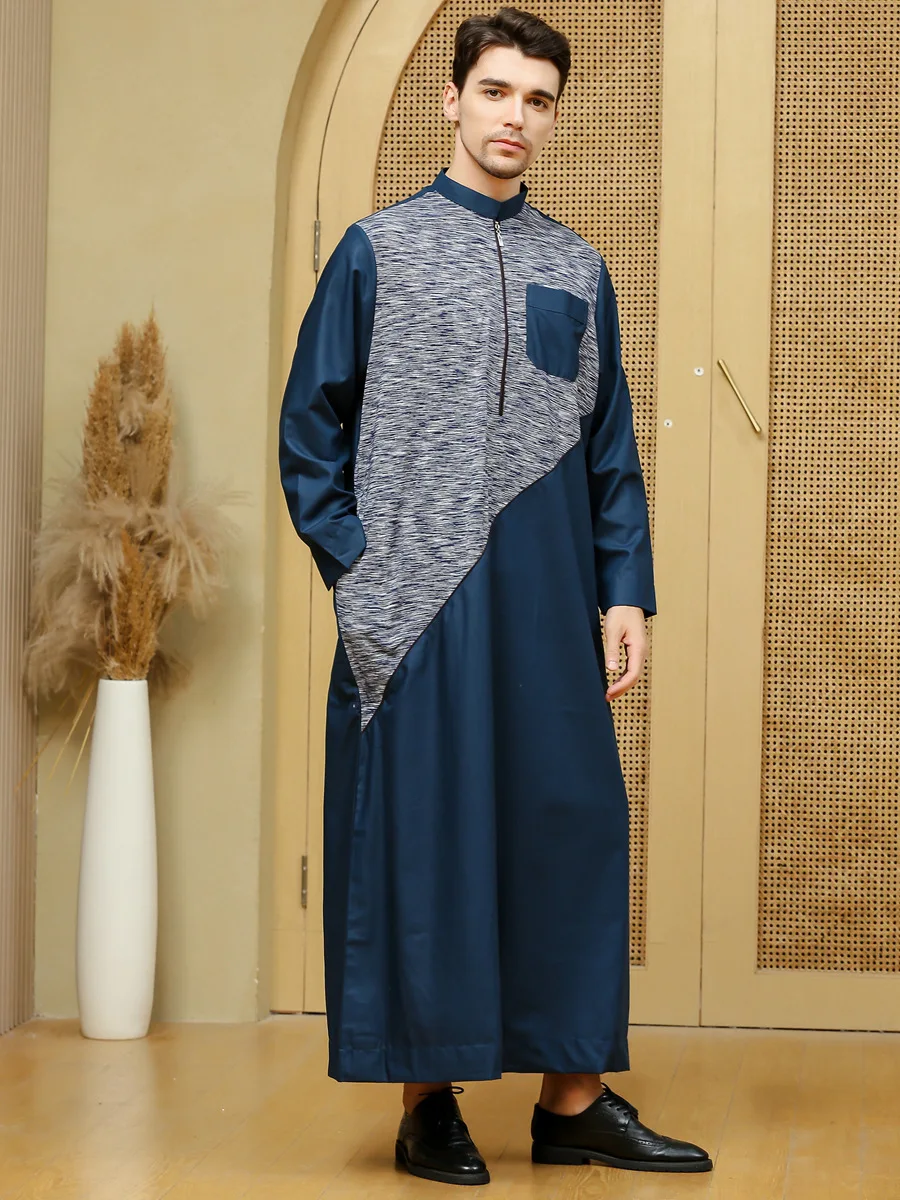 穆斯林男子jubba thobe阿拉伯伊斯兰服装长裙沙特阿拉伯长袍abaya