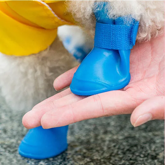 Wholesale Dog Shoes Waterproof Antislip Rain Shoes Silicone Dog Shoes