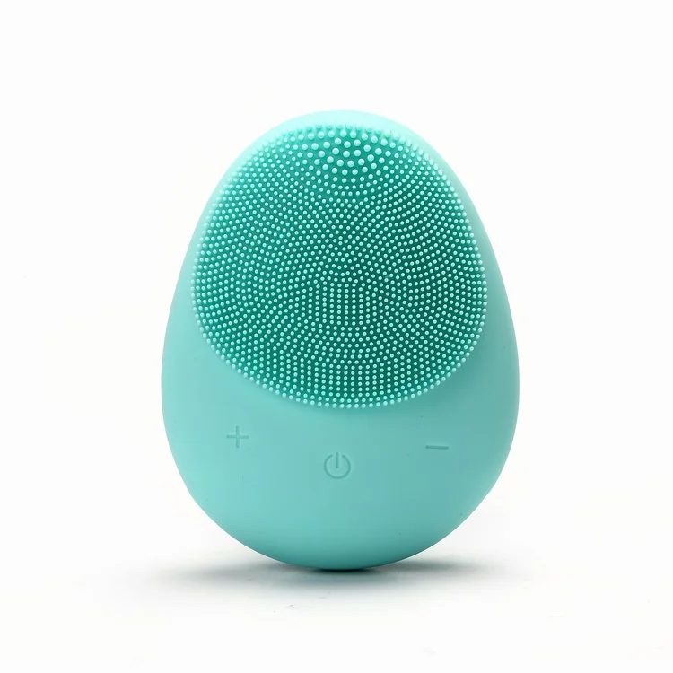 Conjunto de escova facial elétrica de silicone, sem fio e à prova d’água, com espuma, para limpeza facial sônica, no atacado