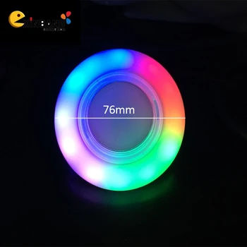 Sales 76mm RGB button For gift machine, racing game machine, etc,