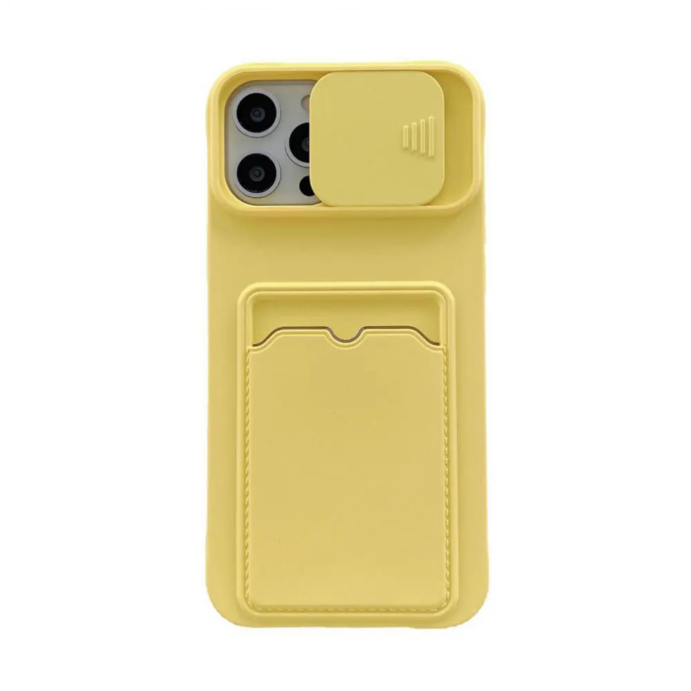 Tpu Phone Case For Iphone 15 14 13 12 11 Xr Xs Max Pro Plus Card Holder Wallet Mobile Slide Camera Protection Sjk457 Laudtec