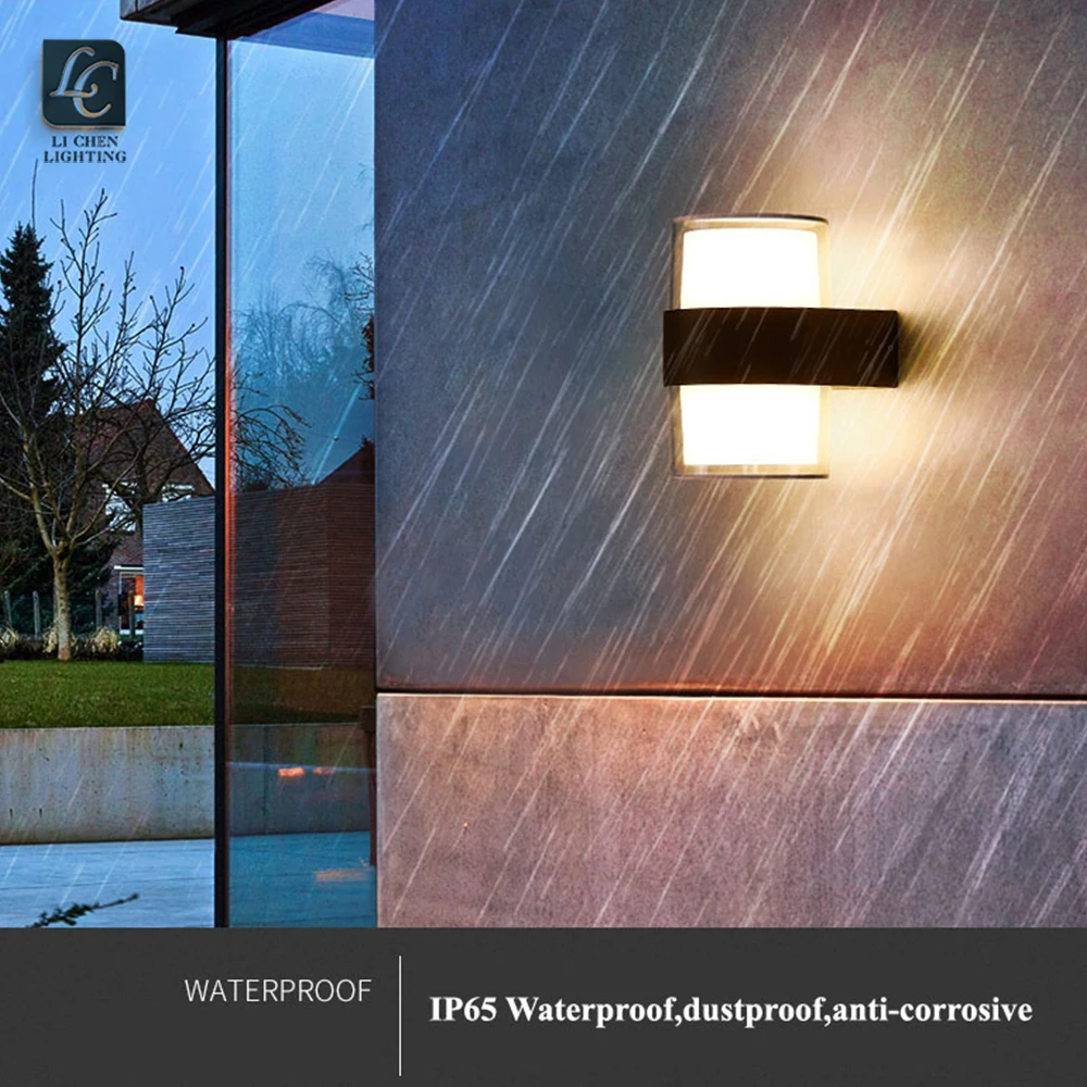 BD12 Modern Waterproof 85-265v up Down Sconce Lighting Led Wall Light for Corridor Garden Hotel Home Decor  
