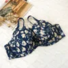 Navy blue print