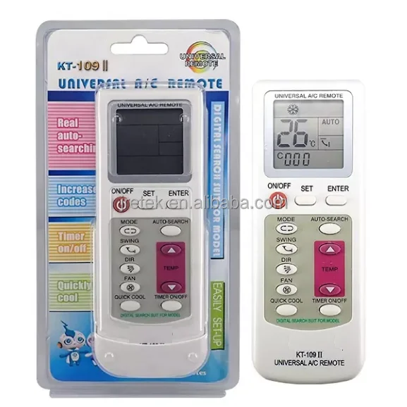 Universal Plastic AC Remote Control Electric Manual Power Source for Various Home & HVAC Air Conditioner Models