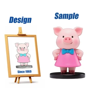 Shengye Factory Cartoon Resin Toy Figure Statues Small Animals Pig Ornaments Birthday Gifts Desktop Decoration Action Figures