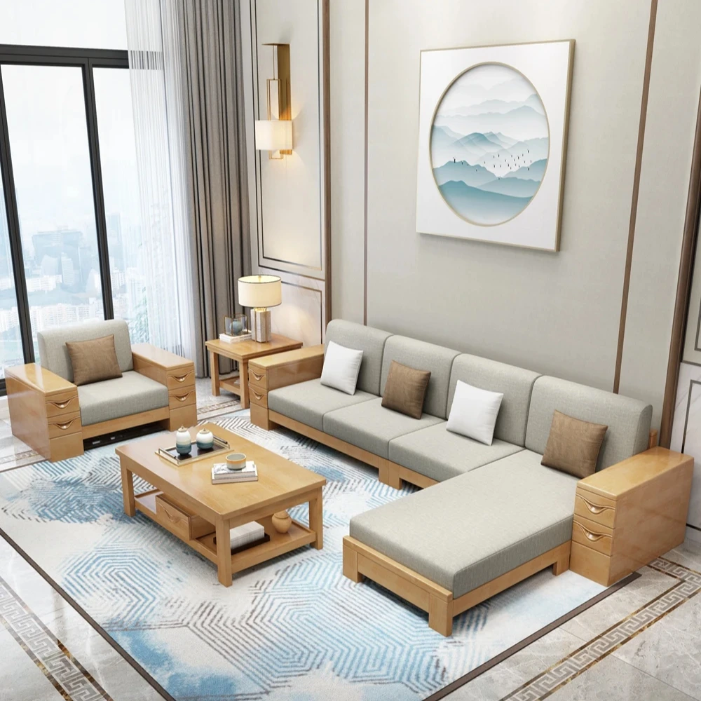 Stunning Minimalist Wooden Living Room Furniture image