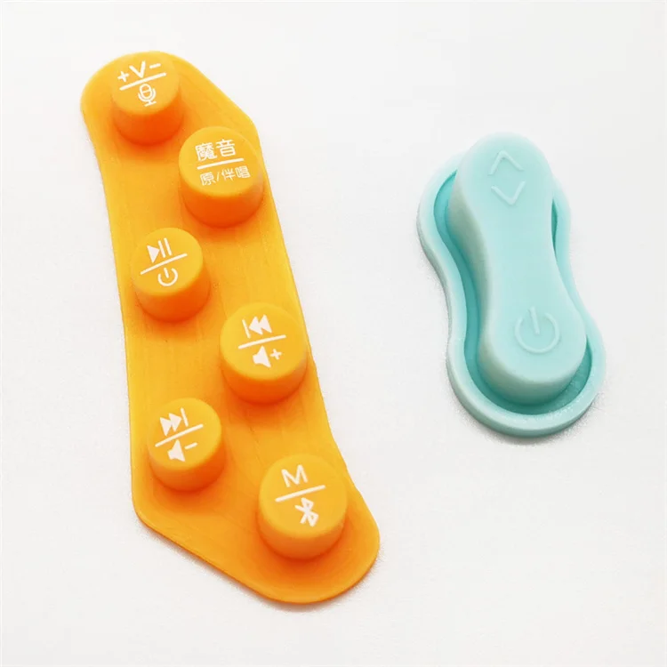 Silicone Rubber Push Button Remote Controller Conductive Silicone Button with Custom Cutting Processing Service