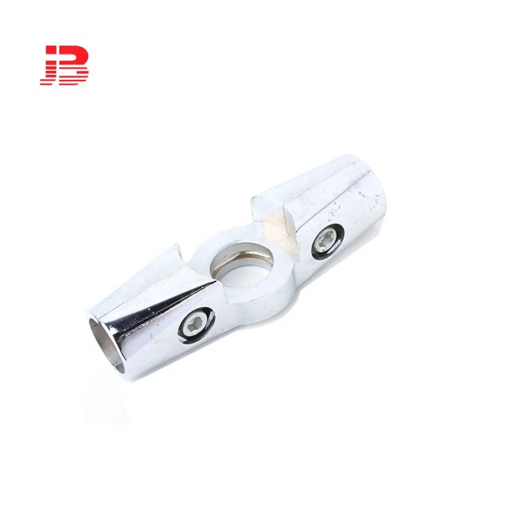 25mm tube metal tube connector/25mm round pipe fitting tube connector