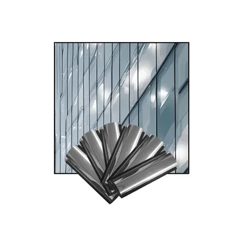 15% Silver One Way Vision Reflective Privacy Window Film Anti-Scratch Building Tint Film Interior Home Decoration Color-Changing