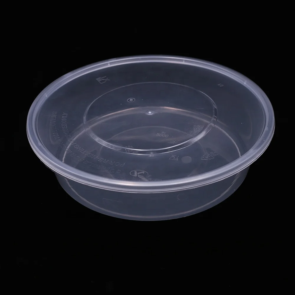 Round Fast Food Container Disposable Food Containers Wholesale Packaging Box with Lids for Restaurant Food Packaging Box