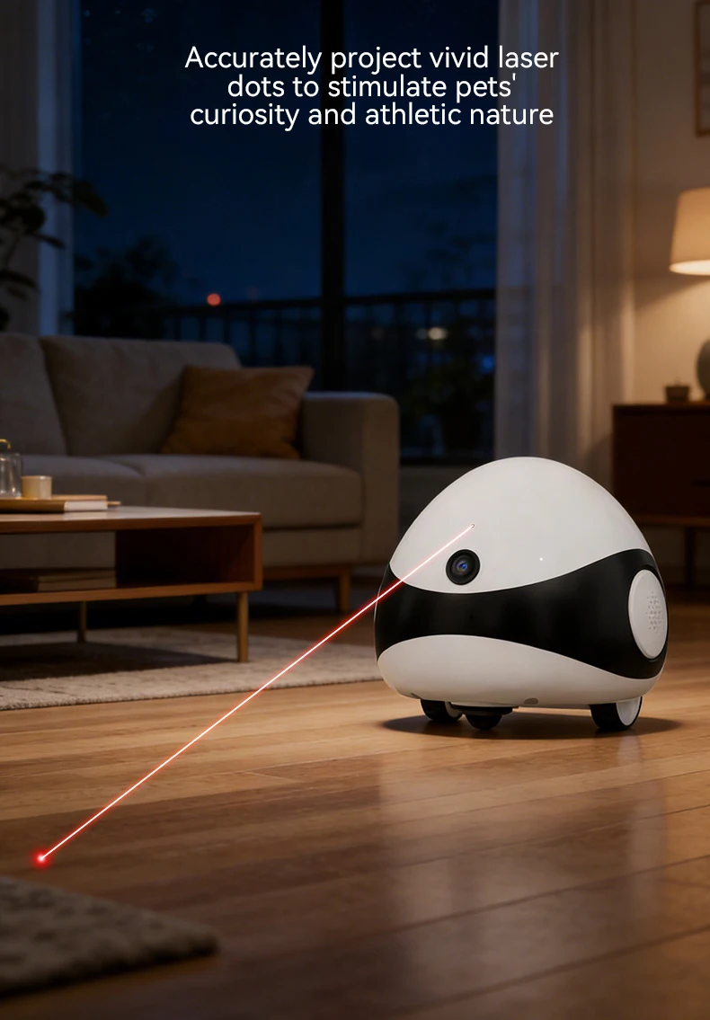 Intelligent Laser Cat Teaser with Camera Wireless Remote Pet Companion & Home Security Monitor supplier
