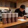 Single wall paper cups