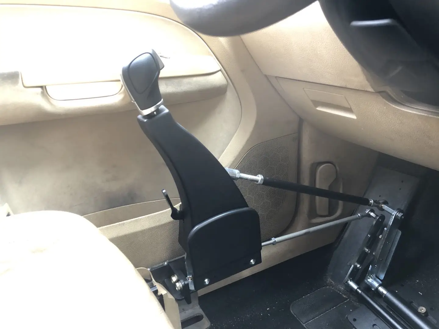 Handicap Portable Driving Aids Car Push Pull Hand Control Drive Disabled For Handicapped Free