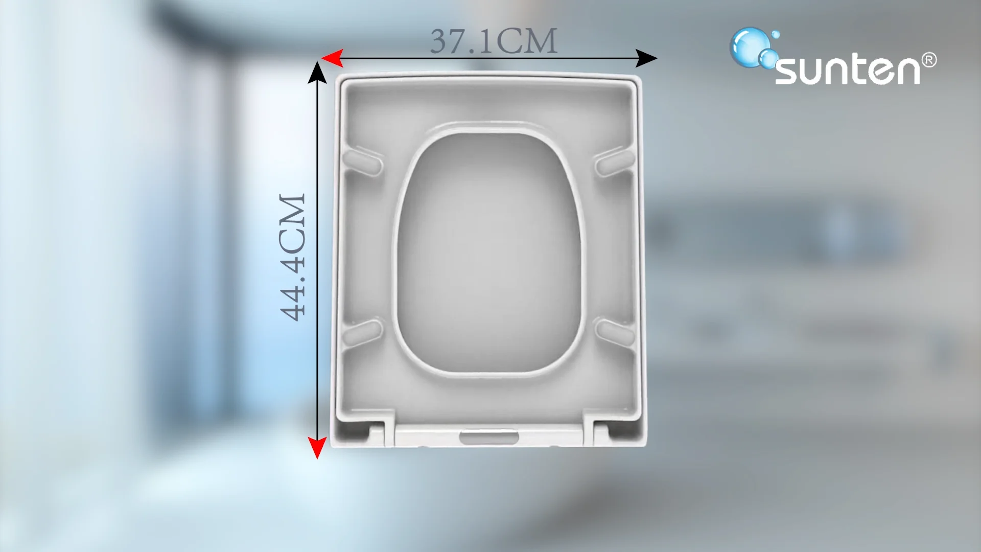 Europeanstyle Square Toilet Seat Cover Classic Wrapped Soft Close