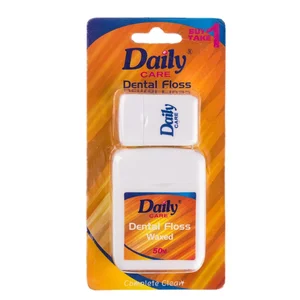 Daily Care Factory Price Customize Fresh Breath Mint Micro-wax Storage Box 50m Expandable Teeth Cleaning Floss