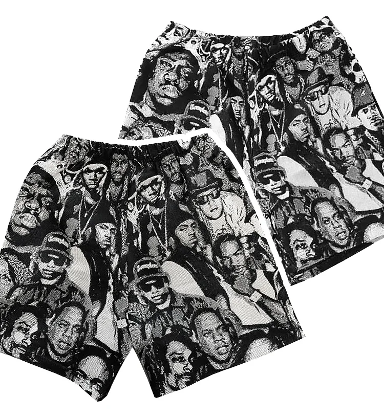 High Quality Manufacturer Streetwear Pants 5 Inch Inseam Jacquard Woven