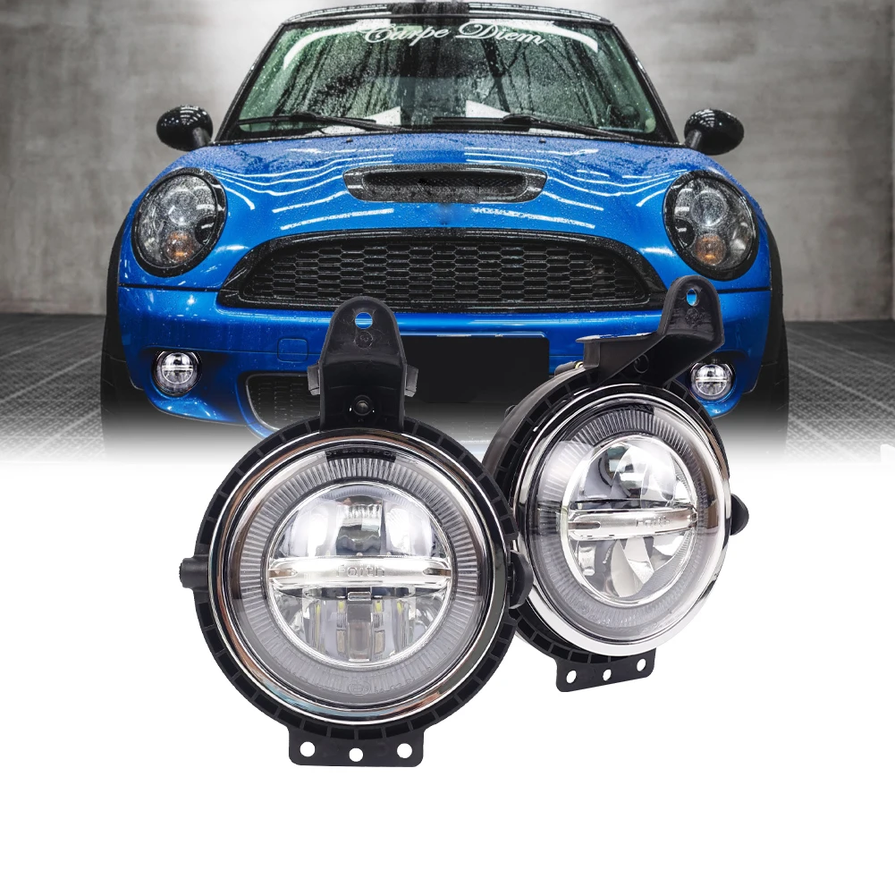 Car Front Bumper Fog Led Lamp DRL for BMW MINI Cooper R56 2007 - 2013 R56 Fog Light Daytime Running Light