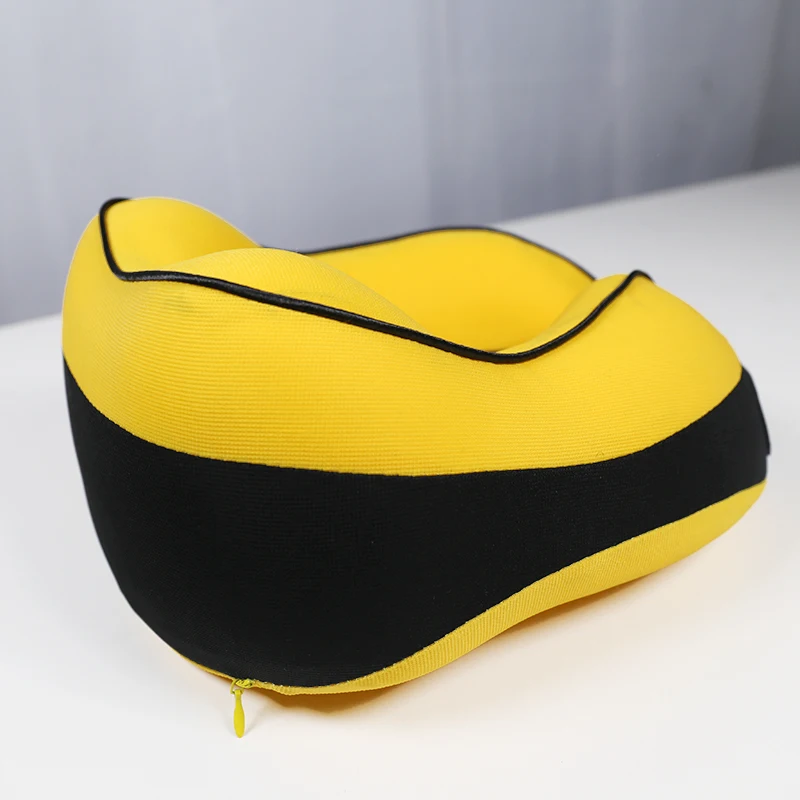 Orthopedic Train Airplane Sleep Memory Foam Neck Massage Pillow Consisting of Travel Pillow Eye Mask