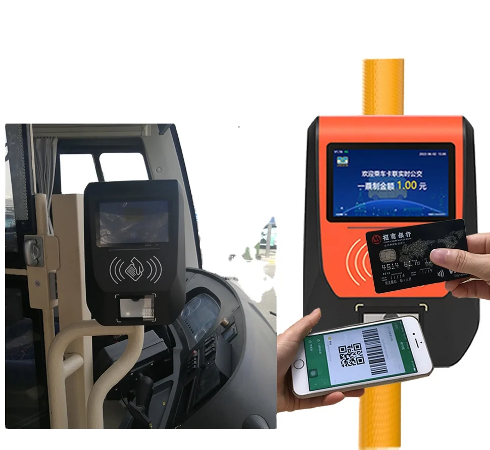 Online Bus Ticketing Paper Ticket Validator Lul Ticket Machine With Emv Reader and Writer Software