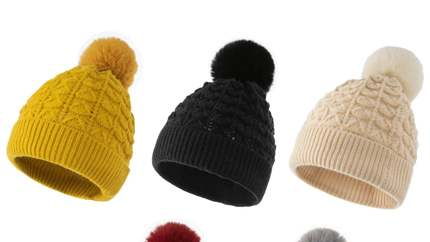 black and yellow winter hat