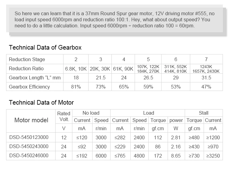 DSD 555 DC Motor Manufacturer12 volt dc gear motor 37mm gearbox motor supplier