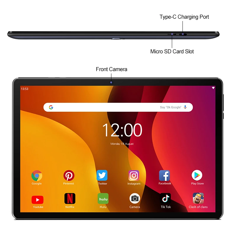 2022 Factory Wholesales Android Tablet 10.1 Inch Quad Core Call Tablet