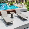 2 reclining beds-slanted tower-triangular coffee table