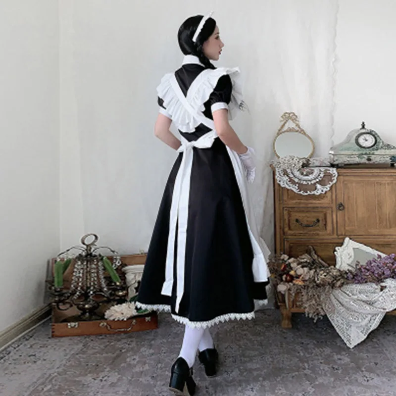 long maid dress Women Maid Outfit Cosplay Costume