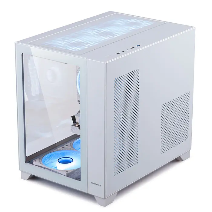 Glass side panel  Micro ATX Mini ITX Cube Custom MATX Gaming Computer Case PC Supports 240 water-cooled heat dissipation