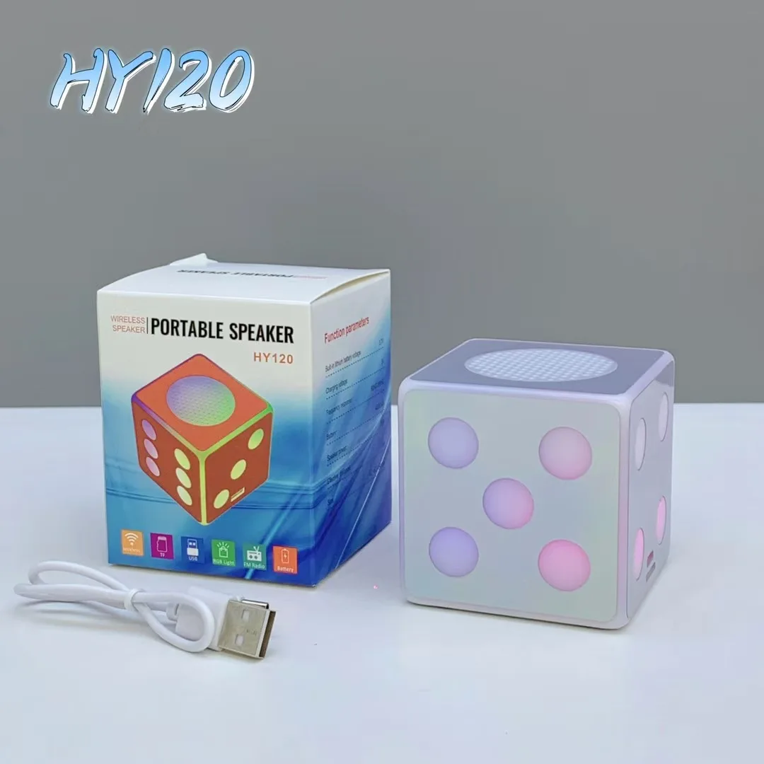 Enceinte Portable Rubik's Cube Lumineuse - USB - Neuf